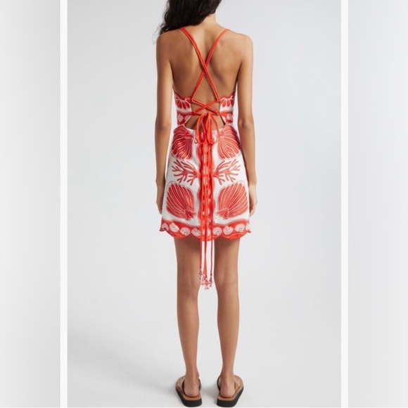 Farm Rio Red Seashell Dress - Picture 3 of 6